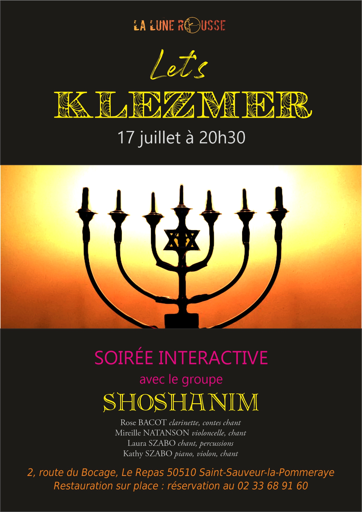 Soirée Klezmer à la Lune Rousse